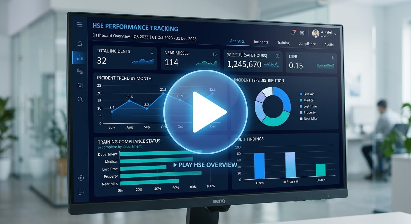 HSETrack dashboard demonstration